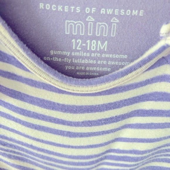 Rockets of Awesome animal print stripe 2-Fer Bodysuit, 18-24m - Picture 6 of 7